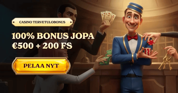Casoola Casino tervetuloa banneri bonuksilla Suomen pelaajille